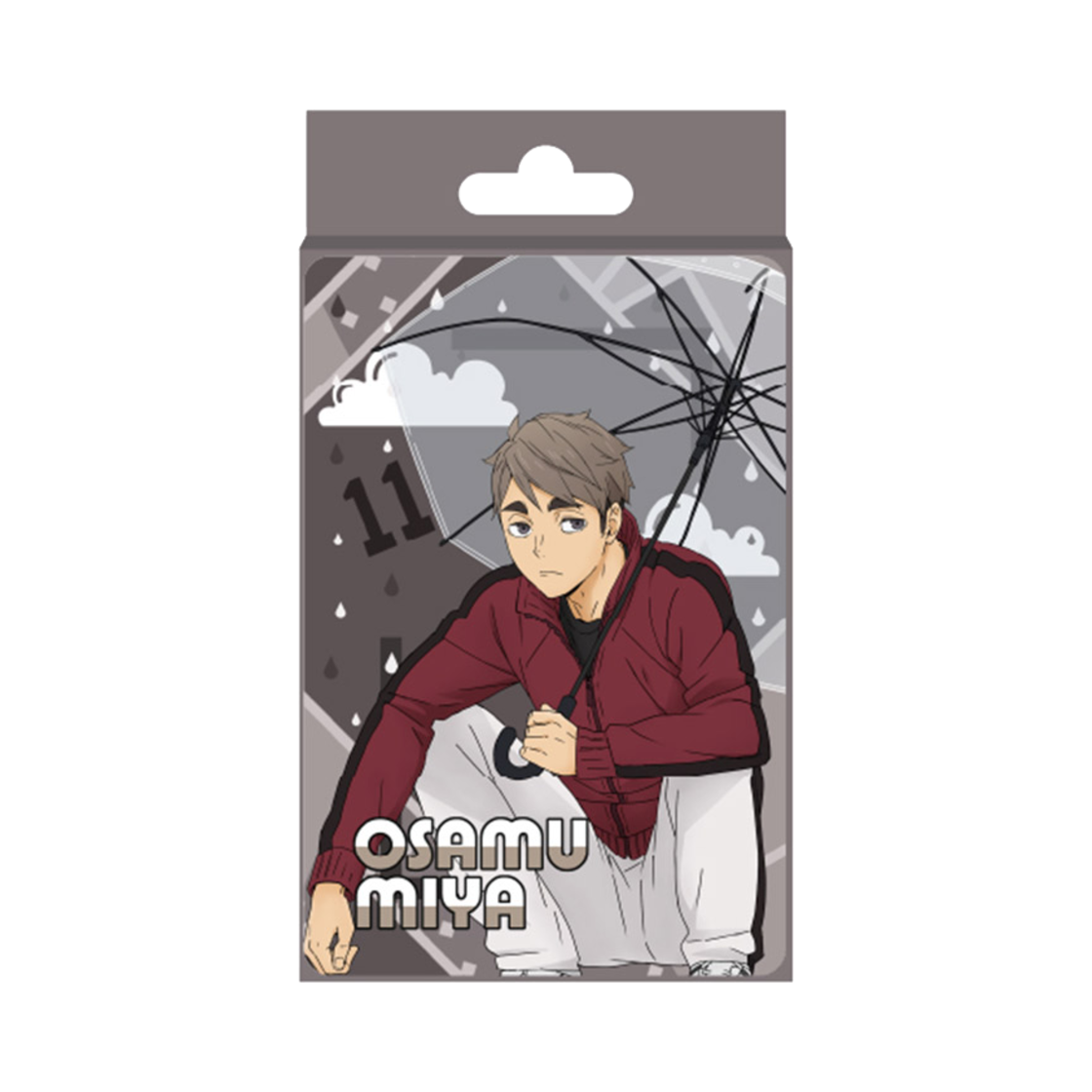 6977299620834 HAIKYU Rain Glitter Acrylic Block Osamu Miya