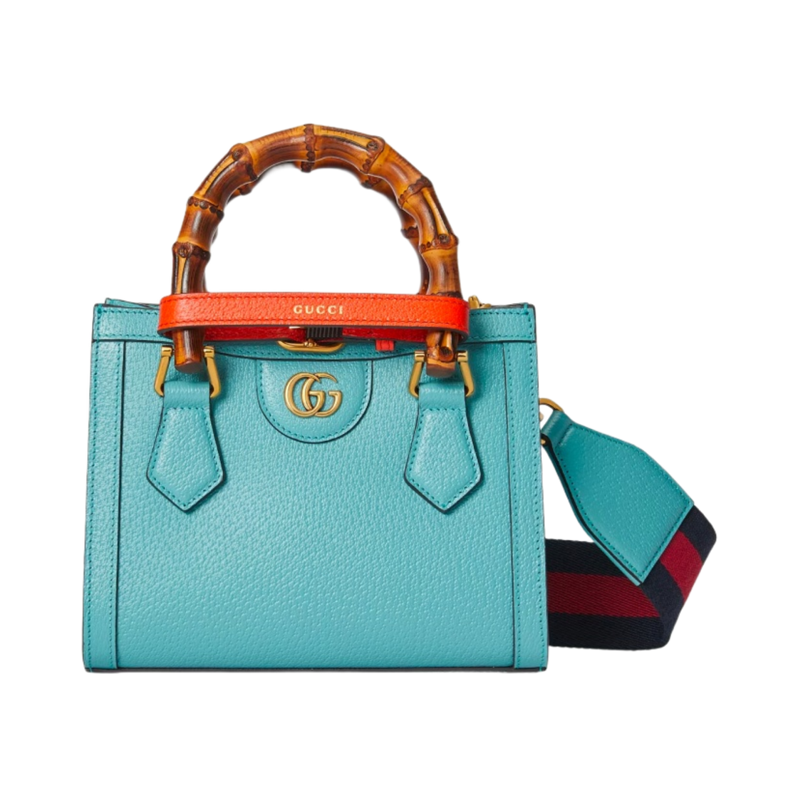 구찌 다이애나 미니 토트백 라이트 블루 레더(Gucci Diana Mini Tote Bag Light Blue Leather) - 1