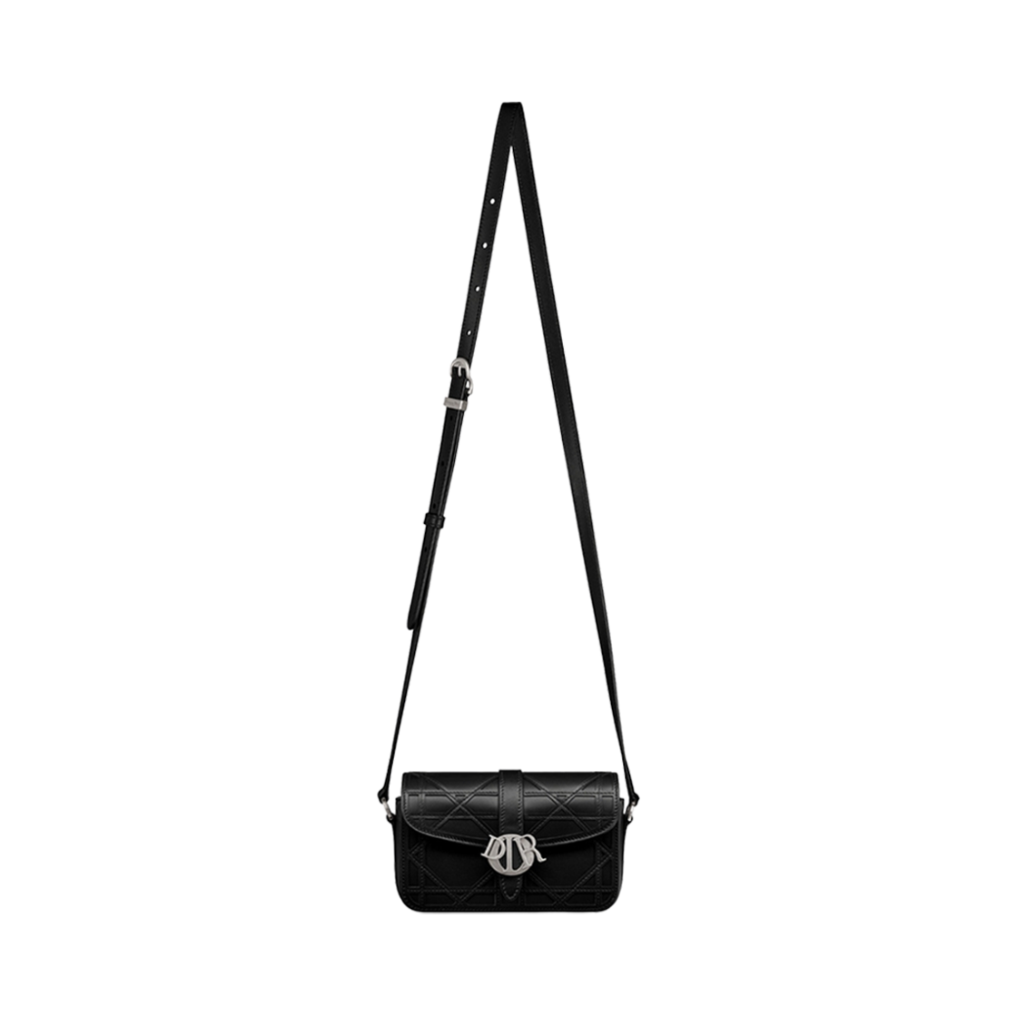 디올 라이트 디올 참 백 블랙 코스모 레더(Dior Mini Dior Charm Bag Black Cosmo Leather) - 4