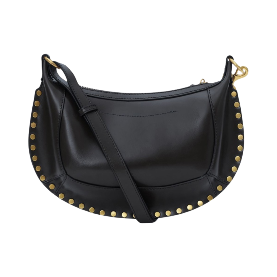 이자벨 마랑 오스칸 문 스터드 레더 숄더백 블랙 - 23SS(Isabel Marant Oskan Moon Studded Leather Shoulder Bag Black - 23SS) - 2
