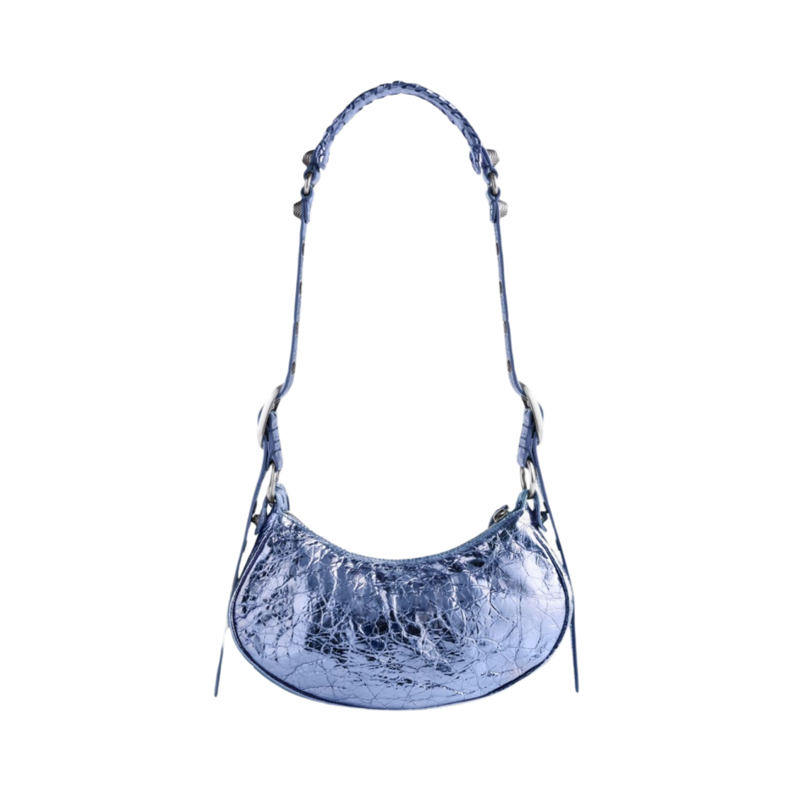 발렌시아가 르 카골 XS 숄더백 메탈라이즈드 퍼플(Balenciaga Le Cagole XS Shoulder Bag Metallized Purple) - 3