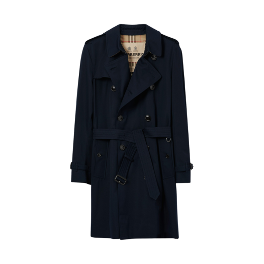Burberry Kensington Heritage Trench Coat Black