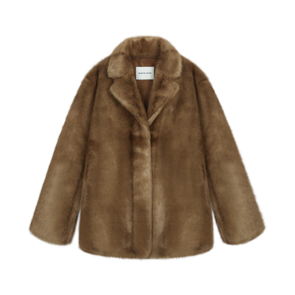 해브레스 제니 에코 퍼 무스탕 재킷 카멜(Haveless Jennie Eco Fur Mustang Jacket Camel)