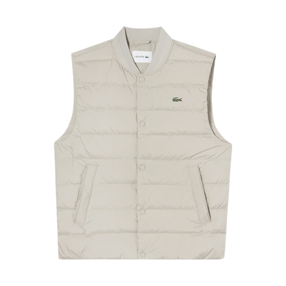 BH982E-53NCB Lacoste Lightweight Down Vest Beige