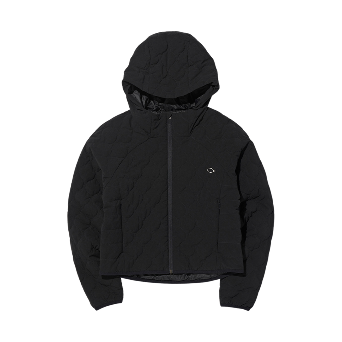 (W) 미스치프 퀼티드 후디드 자켓 블랙((W) Mischief Quilted Hooded Jacket Black)