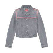 (W) Diesel De-Slimmy-Sp1 Trucker Jacket Grey