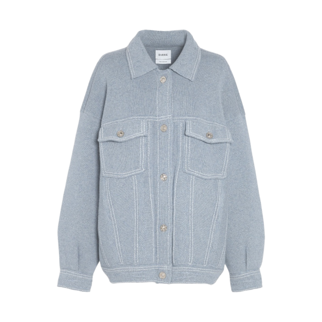 (W) 배리 데님 오버사이즈 캐시미어 코튼 자켓 빈티지 포타쉬((W) Barrie Denim Oversized Cashmere Cotton Jacket Vintage Potash)