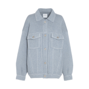 (W) Barrie Denim Oversized Cashmere Cotton Jacket Vintage Potash
