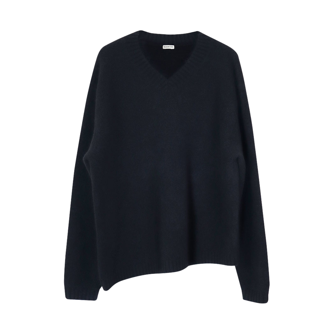 유체 에이알 사선 알파카 니트 블랙(YOUCHE AR Oblique Alpaca Knit Black)