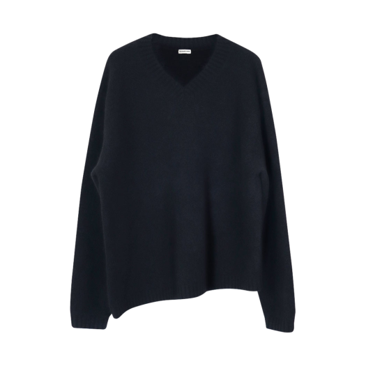 YPA24AWKNBK Youche AR Oblique Alpaca Knit Black
