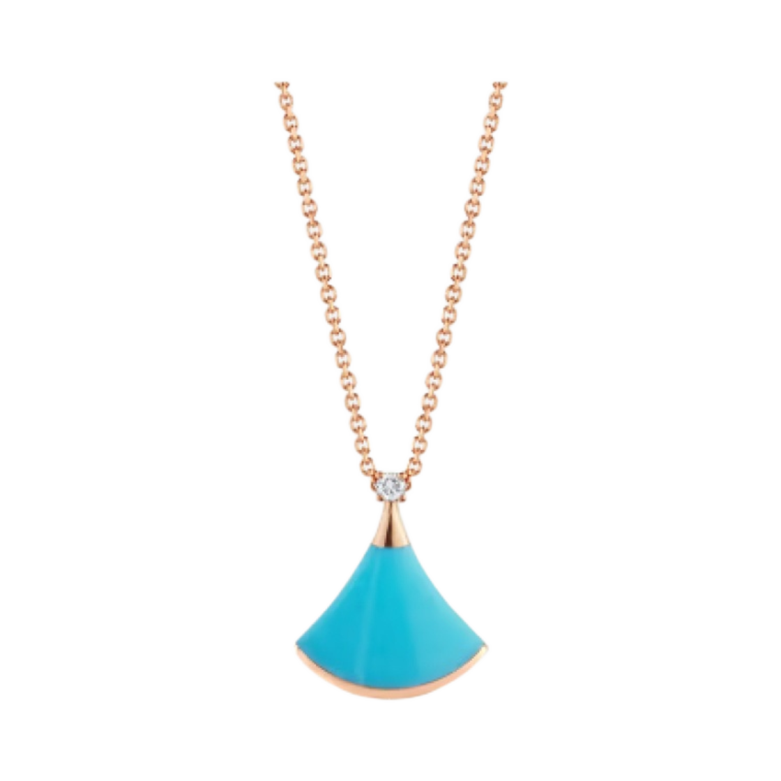 불가리 디바스 드림 네클리스 로즈 골드 터콰이즈 다이아몬드(Bulgari Divas Dream Necklace Rose Gold Turquoise Diamond) - 1
