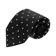 Tom Ford Dot Pattern Silk Tie Black