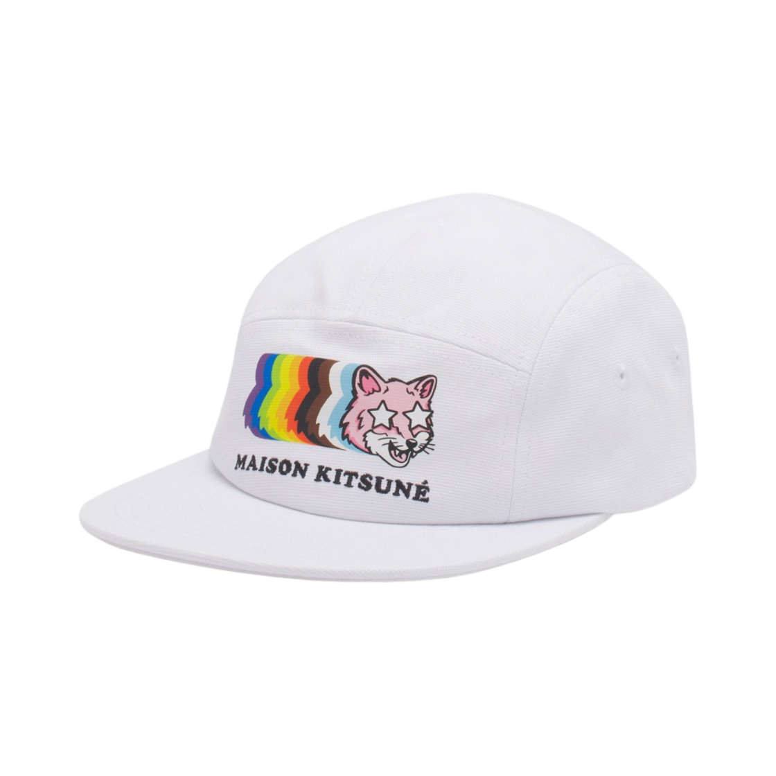 메종 키츠네 프라이드 폭스 프린티드 5P 캡 화이트(Maison Kitsune Pride Fox Printed 5P Cap White) - 1