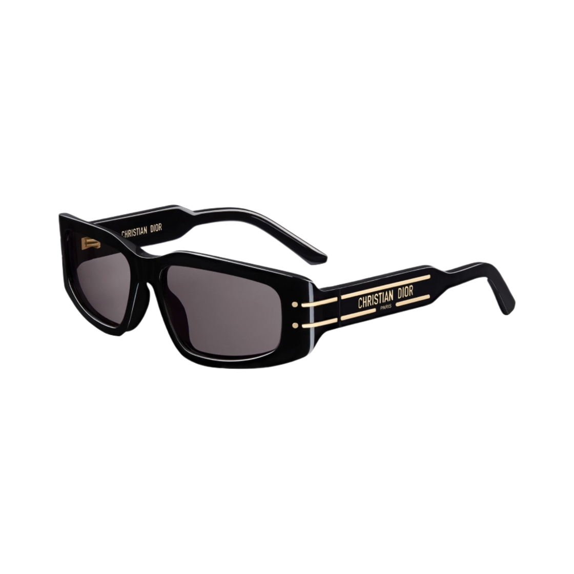 (W) 디올 디올시그니쳐 S9U  직사각형 선글라스 블랙((W) Dior Diorsignature S9U Rectangular Sunglasses Black) - 1