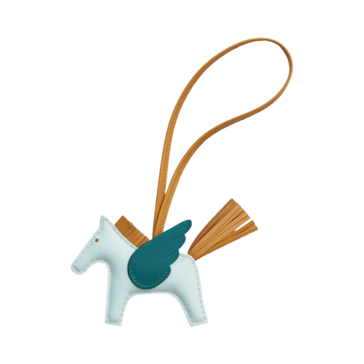 Hermes Rodeo Pegase PM Charm Milo Swift & Brume Sesame Bosphore