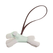 Hermes Budy Charm Merino Wool Milo & Ecru Vert Peppermint Chocolat