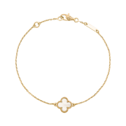 (W) Van Cleef & Arpels Sweet Alhambra Bracelet Yellow Gold Mother of Pearl
