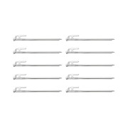 Snow Peak 65th Chrome Solid Stake 20 (Set of 10)