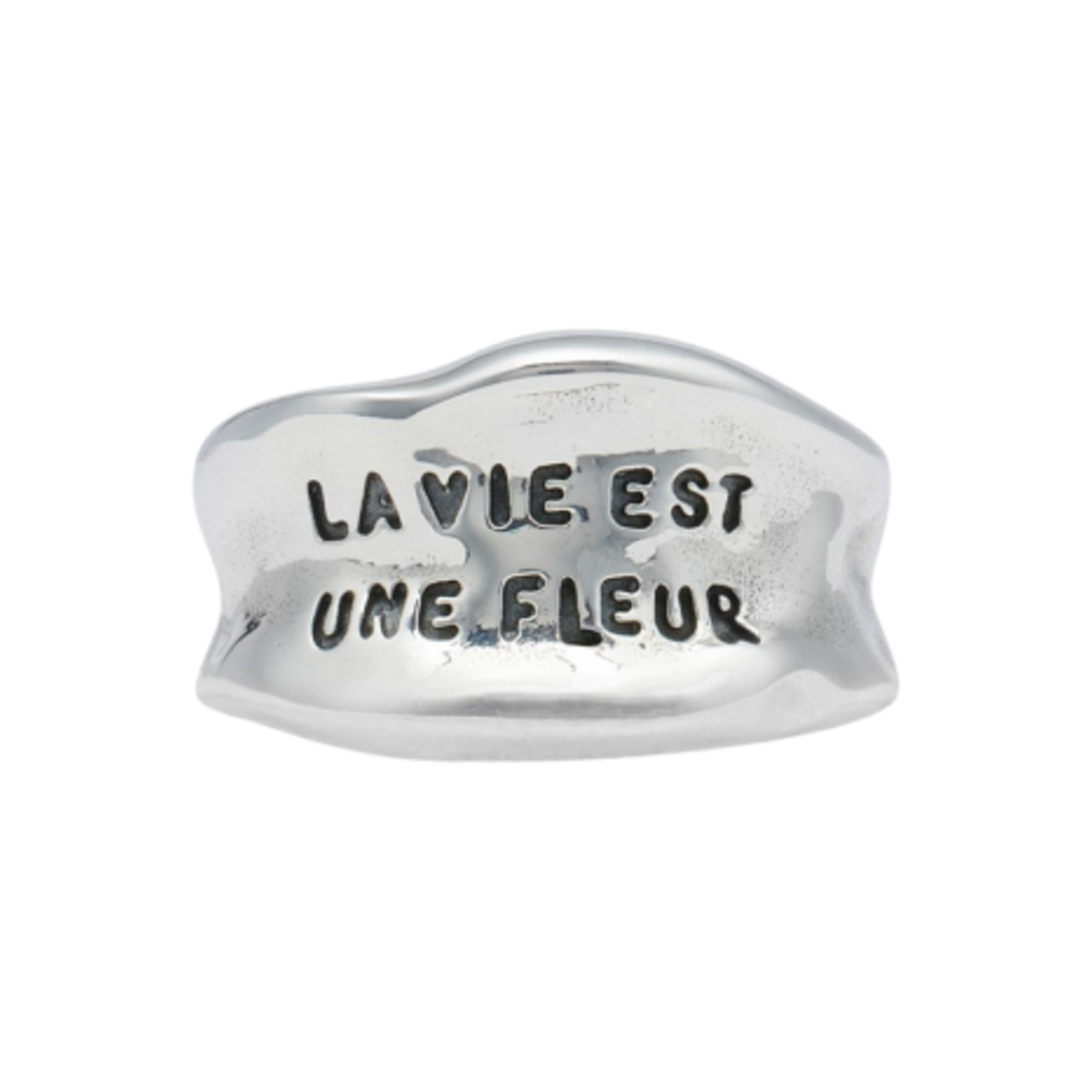 - Aviemuah Lettre Ring Silver