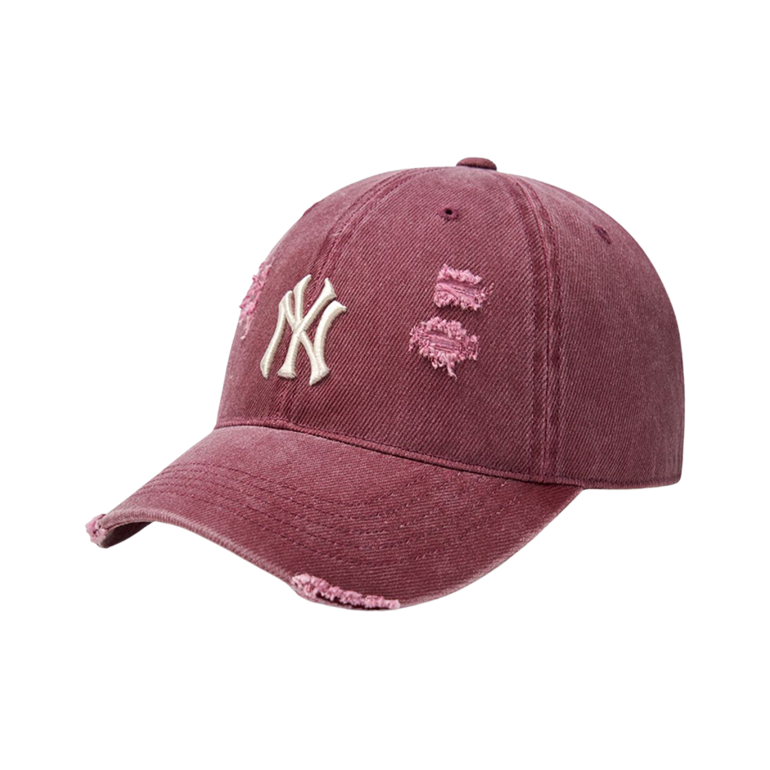 MLB 데미지 워싱 언스트럭처 볼캡 뉴욕양키스 버건디(MLB Damage Washing Unstructured Ball Cap New York Yankees Burgandy)