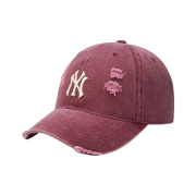 MLB Damage Washing Unstructured Ball Cap New York Yankees Burgandy