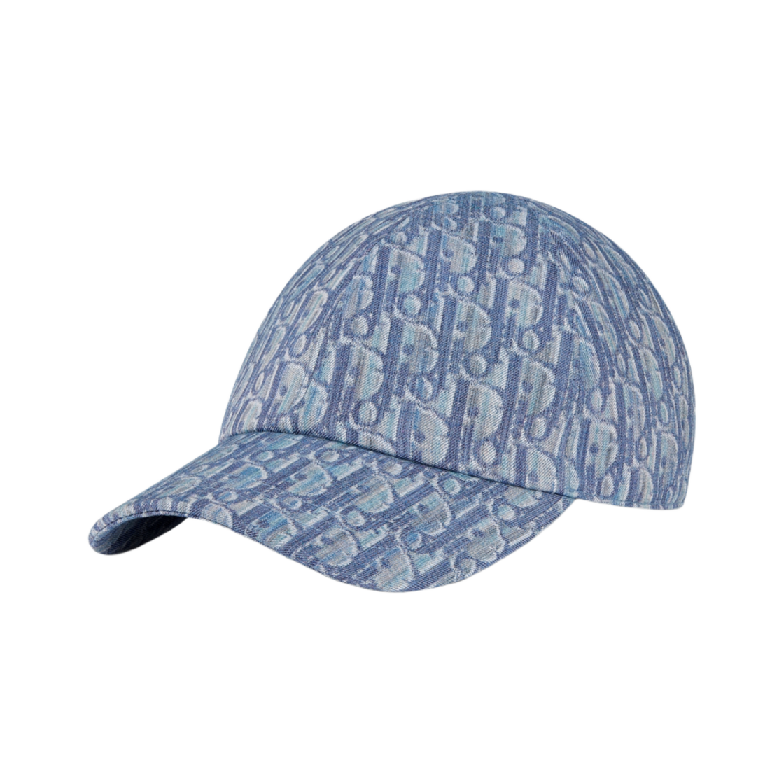 593C913A3016-C585 Dior Oblique Cap Cotton Twill Light Blue