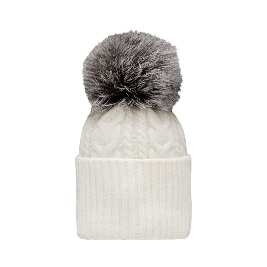 (W) 몽클레르 폼폼 비니 아이보리 - 22FW((W) Moncler Beanie with Pom Pom Ivory - 22FW) - 2
