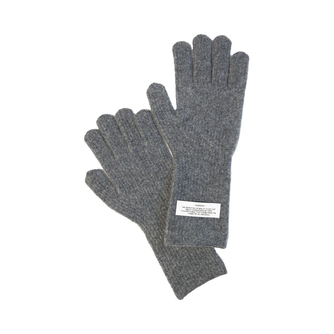 23WTGL002 Saenginstudios Luv Mood Wool Gloves Charcoal