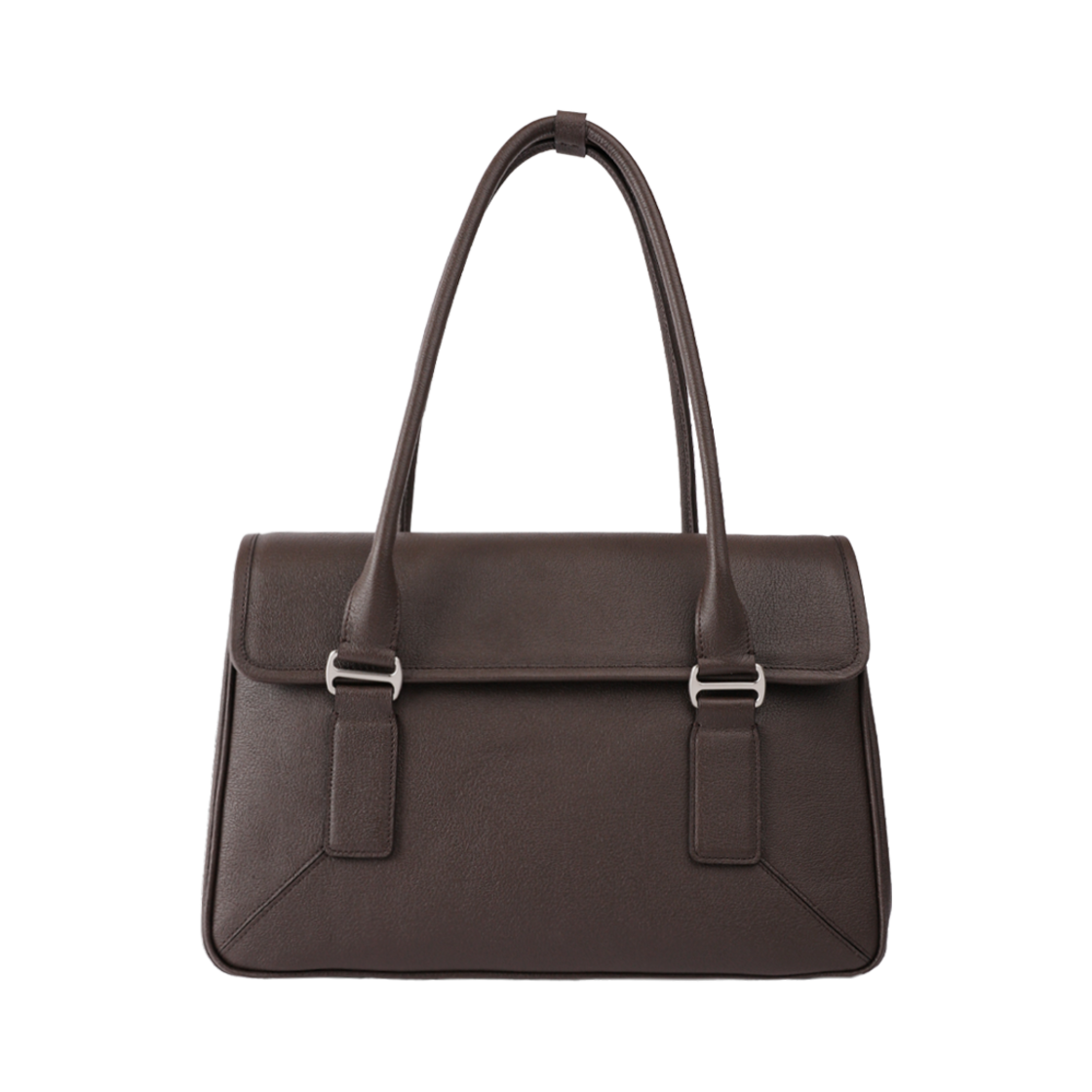 324510 APOA Boton Shoulder Bag Choco Brown