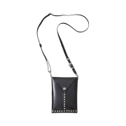 Toga Pulla Leather shoulder pouch Black