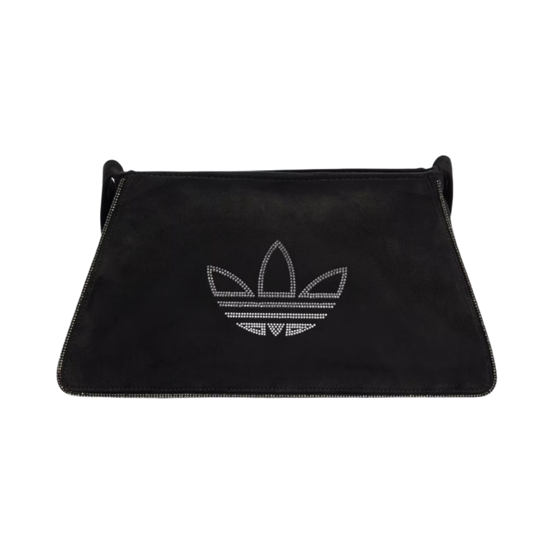 IT7375 Adidas Rhinestones Fake Suede Shoulder Bag Black