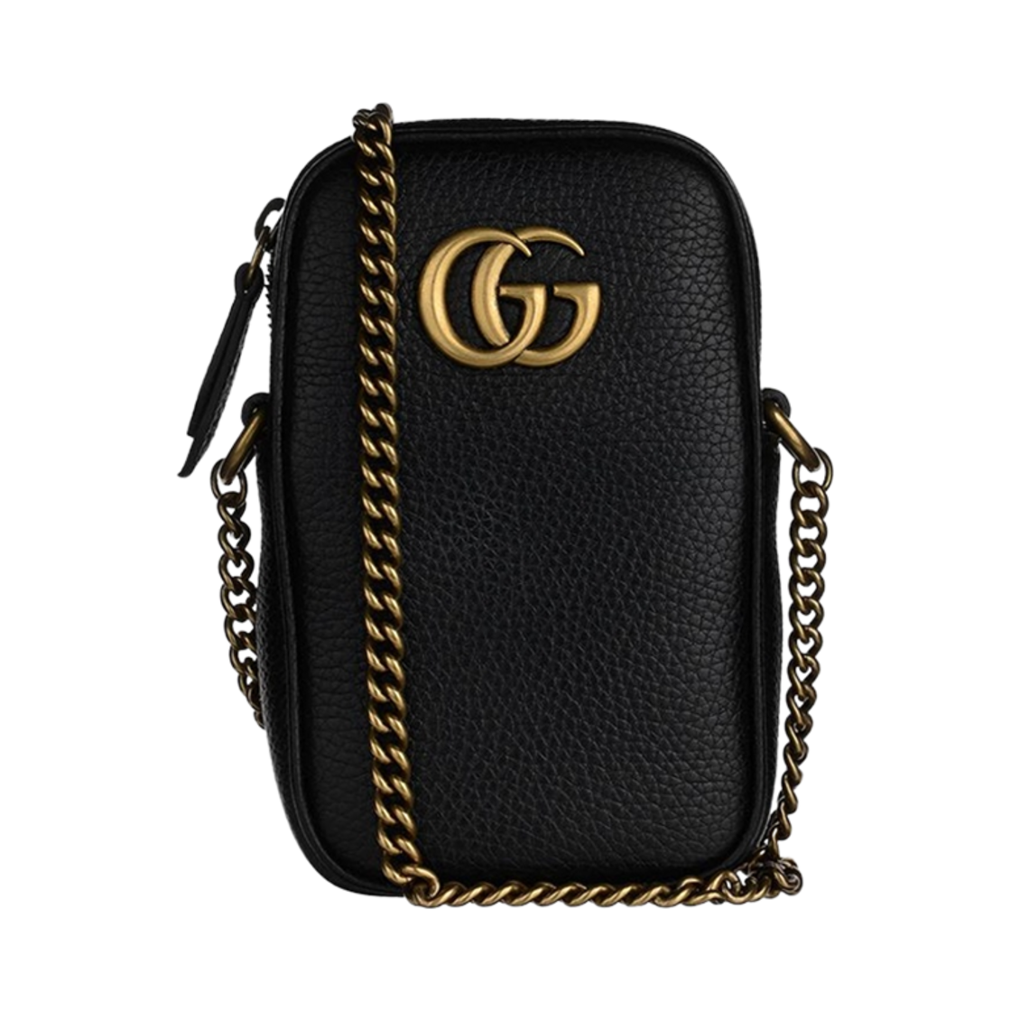 구찌 GG 마몽 체인 크로스바디백 블랙(Gucci GG Marmont Chain Crossbody Bag Black) - 1