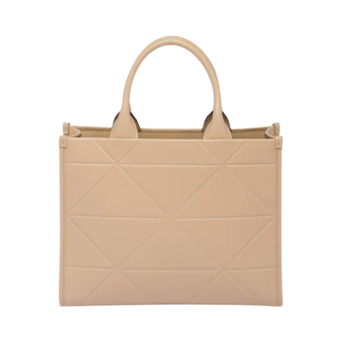 프라다 탑스티칭 스몰 레더 프라다 심볼 백 샌드 베이지(Prada Small Leather Prada Symbole Bag with Topstitching Sand Beige) - 2
