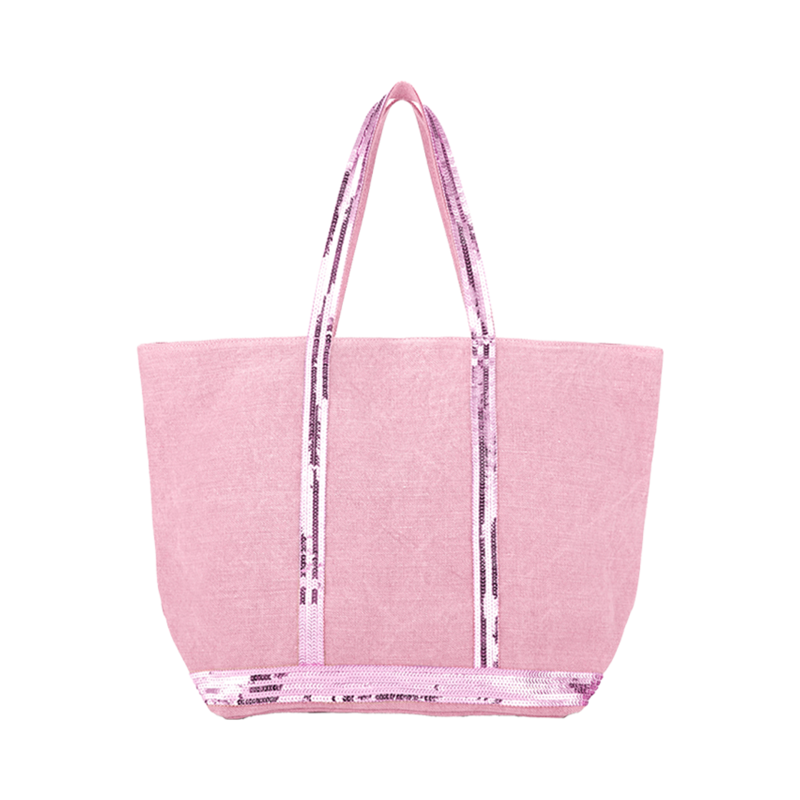 0PVE31-V40315-480 Vanessa Bruno Linen L Cabas Tote Pink