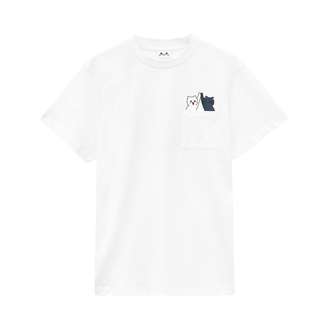 냐한남자 반소매티셔츠 하이파이브(Meow Man T-Shirt Highfive) - 1