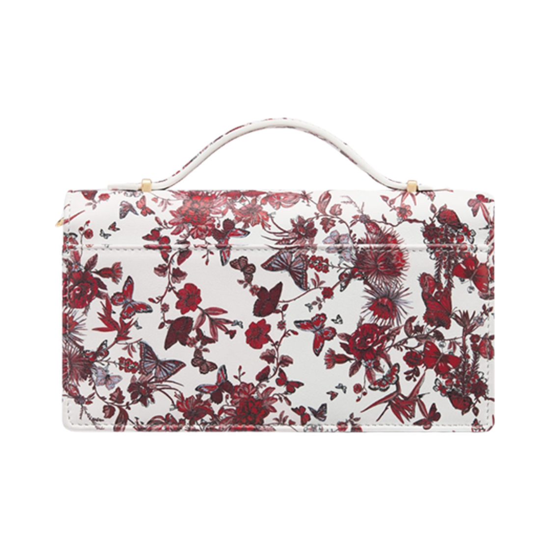 디올 미스 디올 라이트 백 화이트 레드 르 꾀흐 파피용 프린트(Dior Miss Dior Mini Bag White Red Le Coeurs Papillons Print) - 3