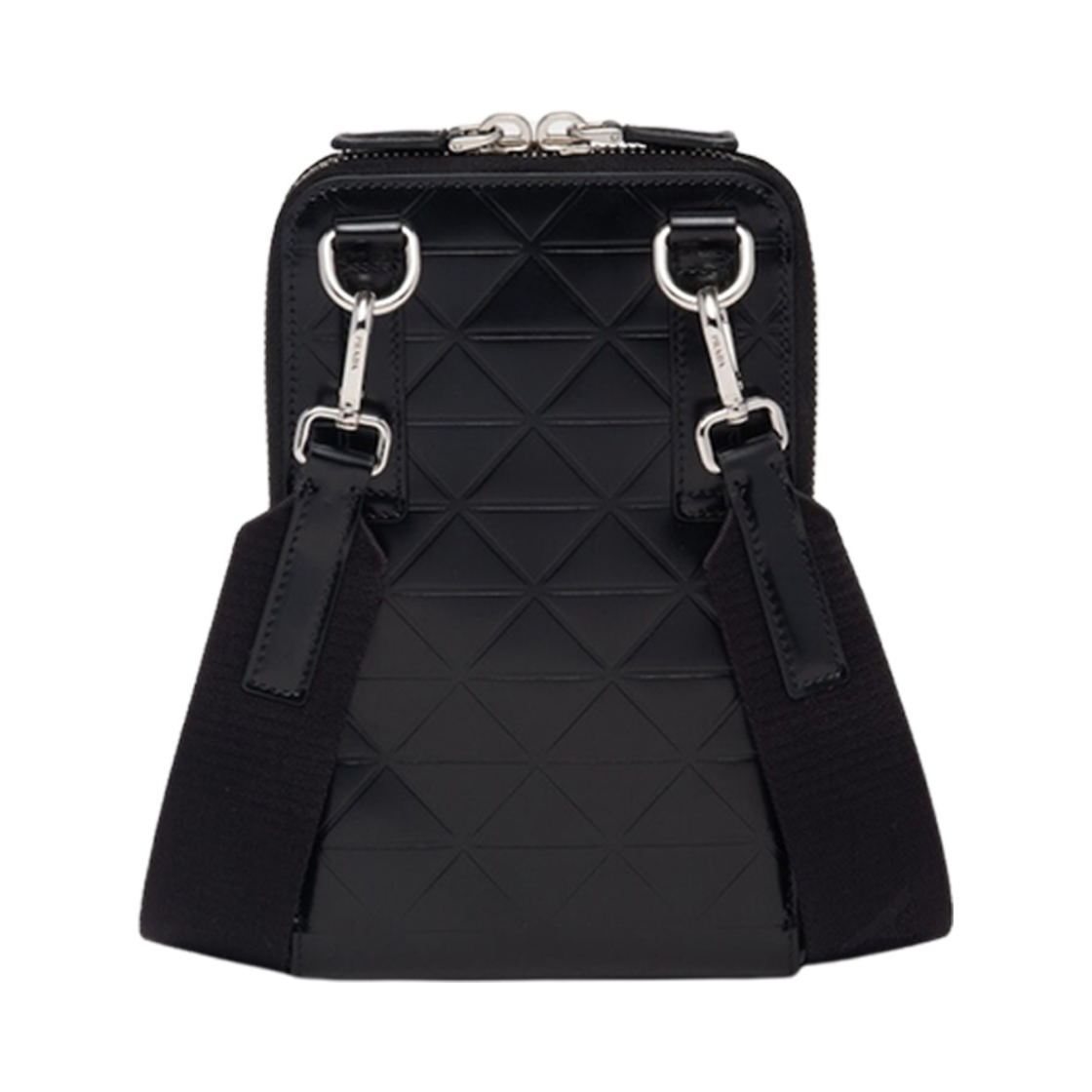 프라다 브러쉬드 레더 스마트폰 케이스 블랙(Prada Brushed Leather Smartphone Case Black) - 3