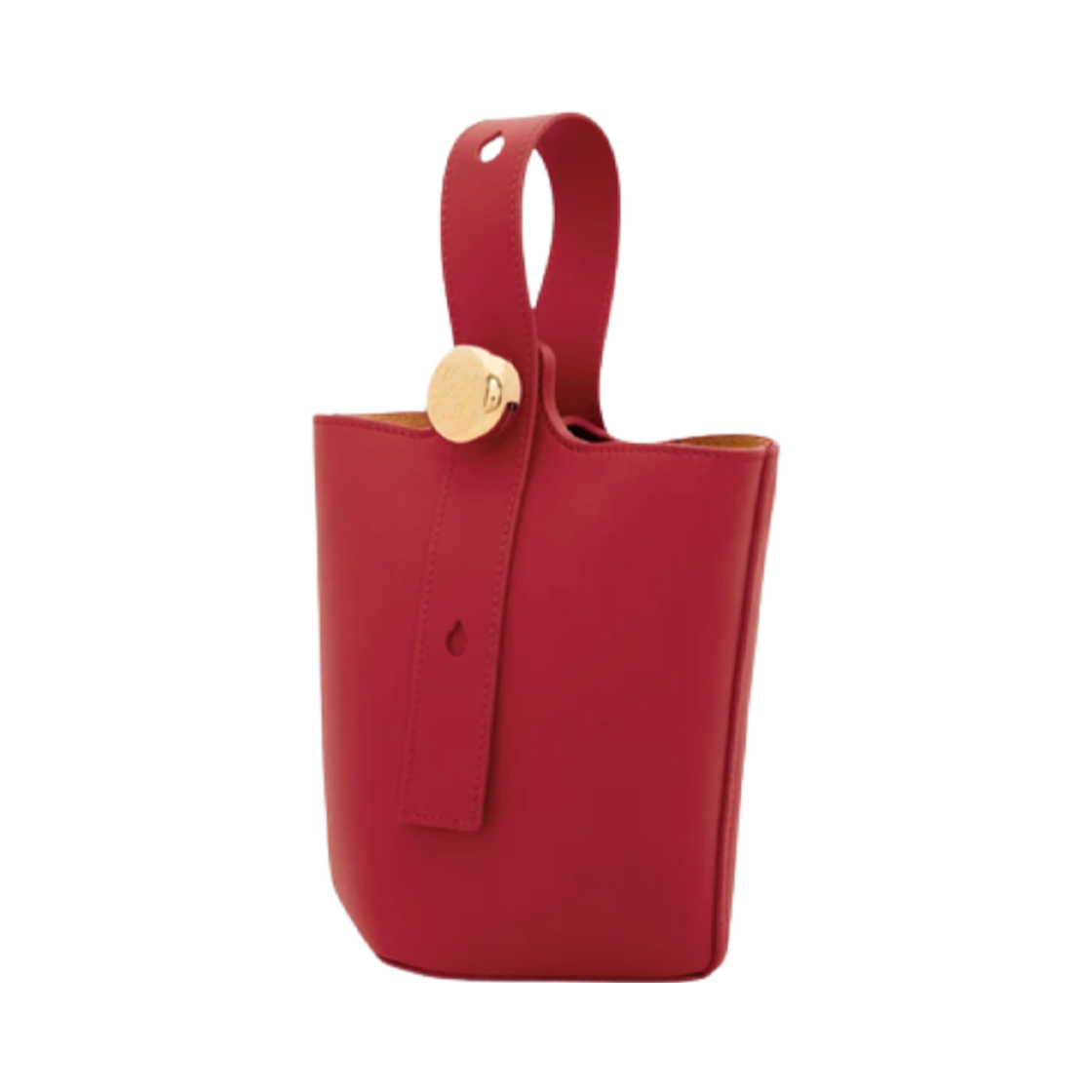 로에베 스무스 카프스킨 미니 페블 버킷백 번트 레드(Loewe Mini Pebble Bucket Bag in Smooth Calfskin Burnt Red) - 1