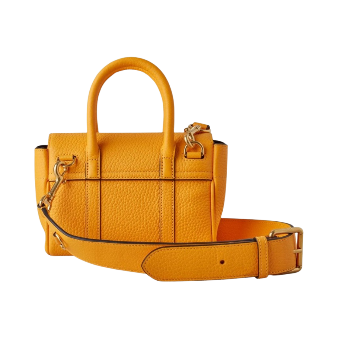 멀버리 헤비 그레인 미니 베이스워터 더블 옐로우(Mulberry Heavy Grain Mini Bayswater Double Yellow) - 3