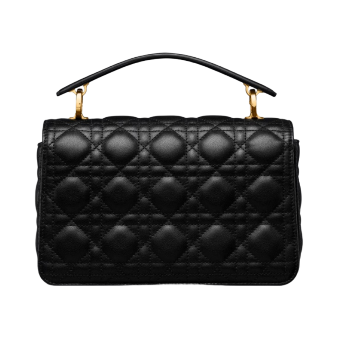 디올 스몰 졸리 탑 핸들백 까나쥬 카프스킨 블랙(Dior Small Jolie Top Handle Bag Cannage Calfskin Black) - 3