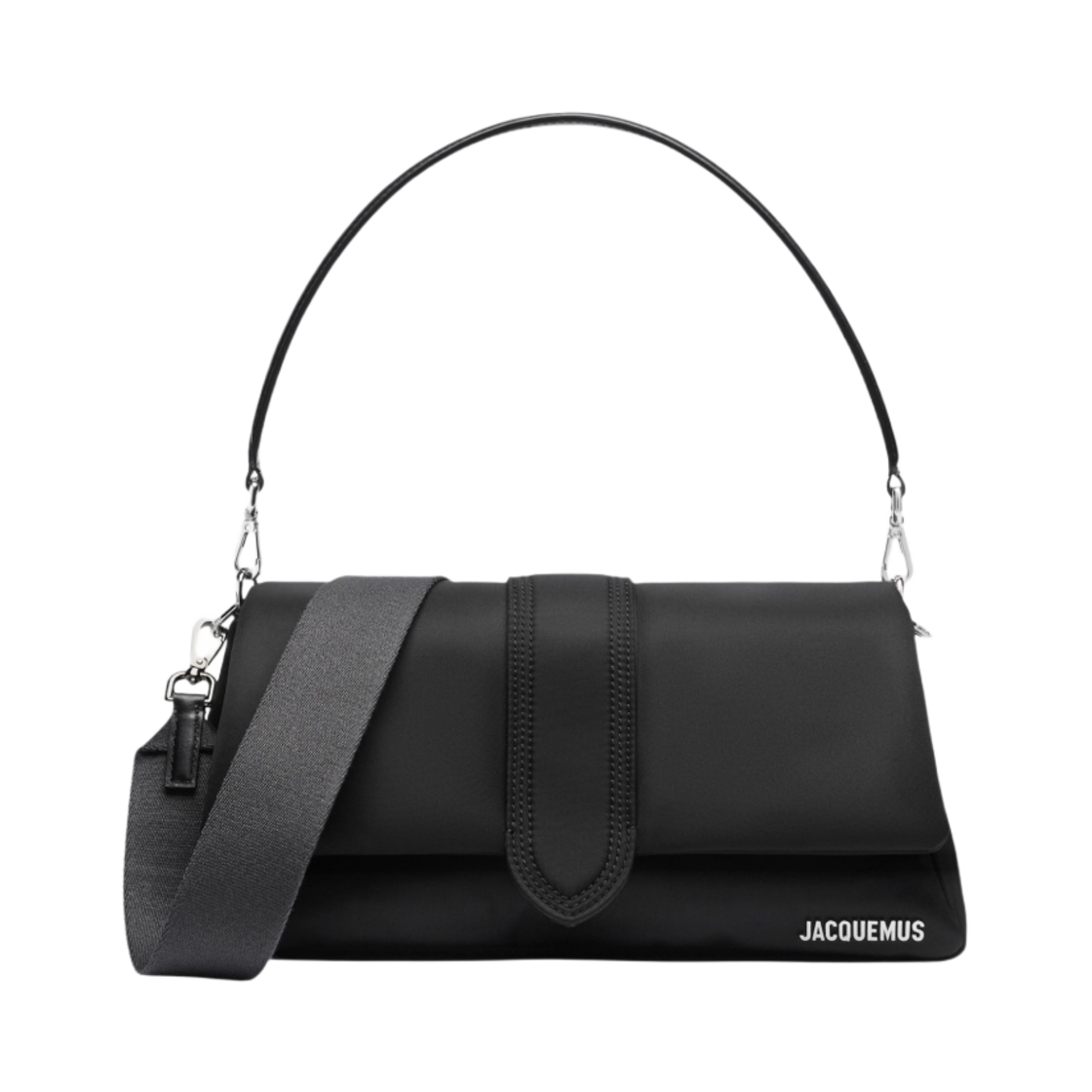 자크뮈스 르 밤비무 나일론 퍼프 나일론 플랩 백 블랙(Jacquemus Le Bambimou Nylon Puffed Nylon Flap Bag Black) - 1
