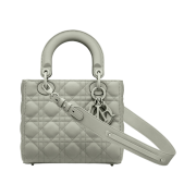 Dior Small Lady Bag My ABCDior Ultramatte Cannage Calfskin Gray