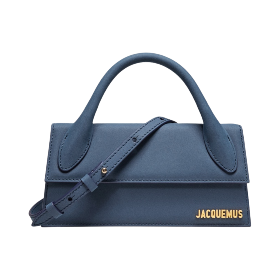 자크뮈스 르 치키토 롱 레더 핸드백 다크 네이비(Jacquemus Le Chiquito Long Leather Handbag Dark Navy) - 1