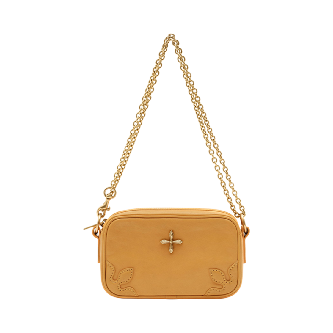 (W) 에스엠에프케이 컴패스 어드벤처 스몰 체인 백 치즈((W) SMFK Compass Adventure Small Chain Bag Cheese)