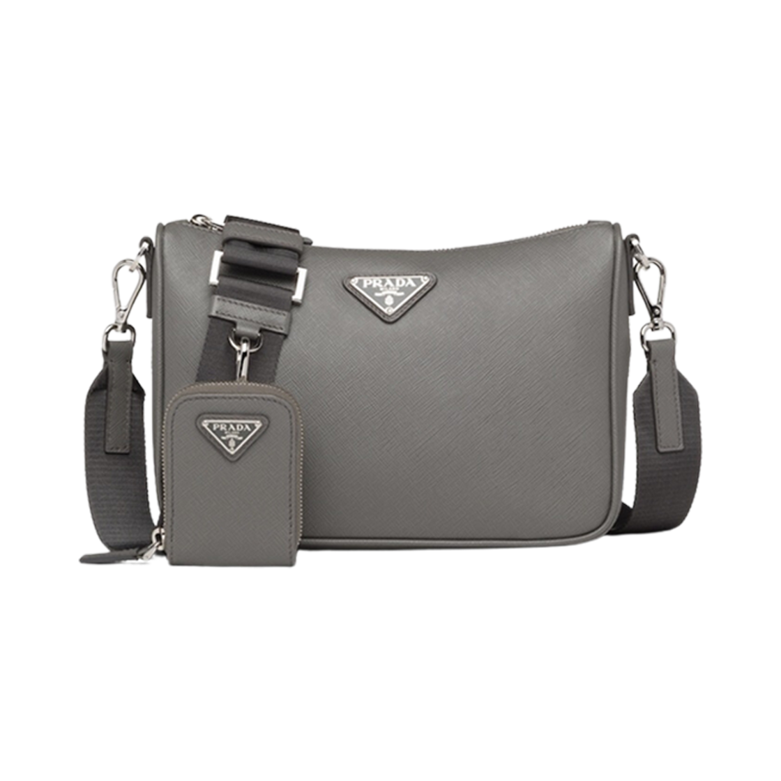 프라다 사피아노 레더 숄더백 마블 그레이(Prada Saffiano Leather Shoulder Bag Marble Gray) - 1