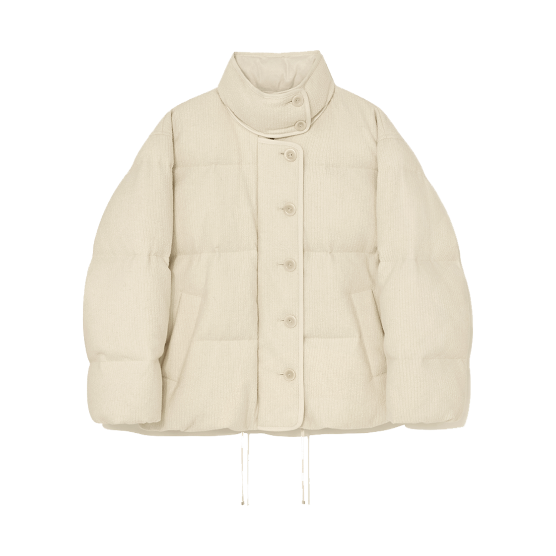 P0000EJX Kindersalmon Women Fancy Wool DownJacket Cream