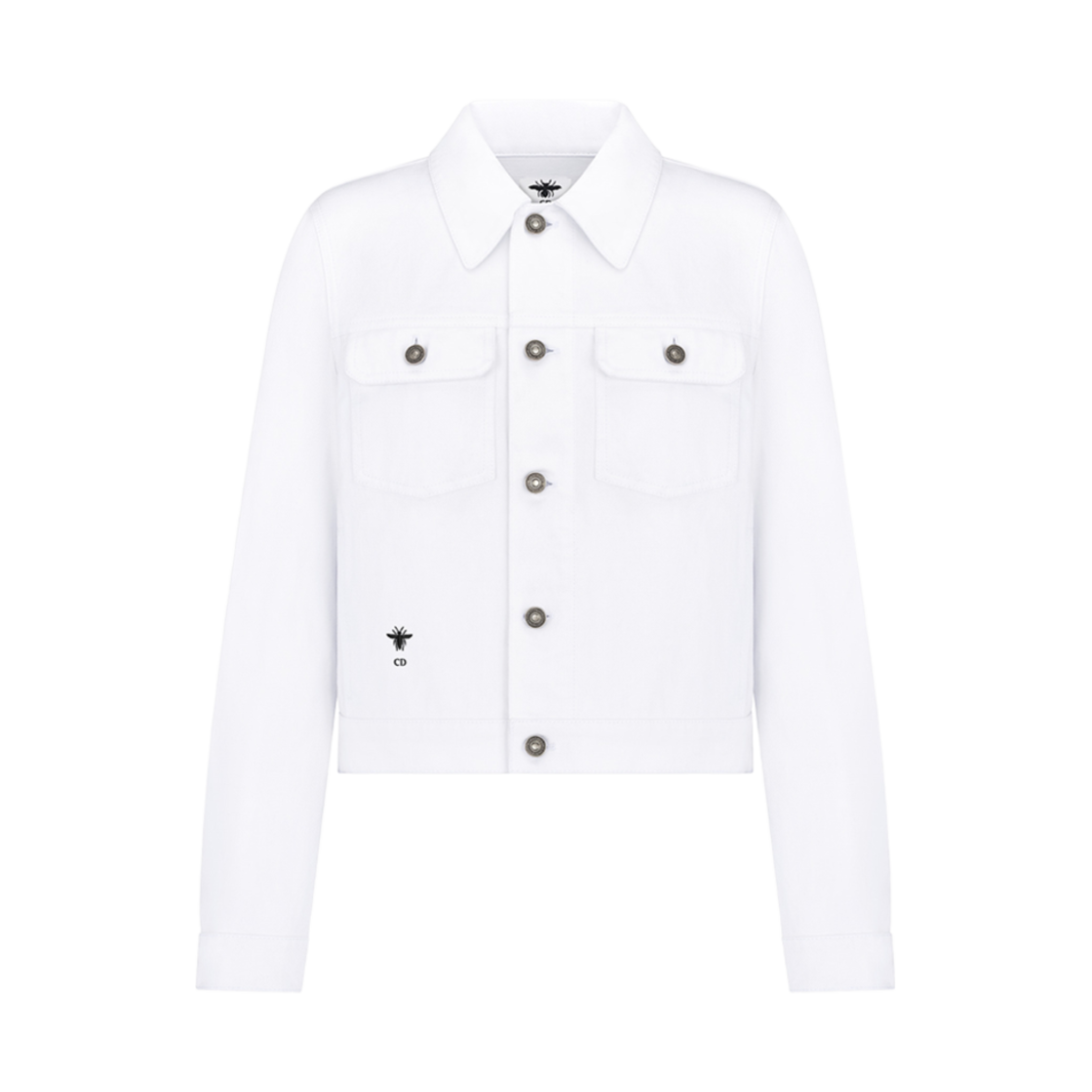 (W) 디올 자켓 화이트 데님 멀티컬러 드래곤 모티프((W) Dior Jacket White Denim Multicolor Dragon Motif) - 2