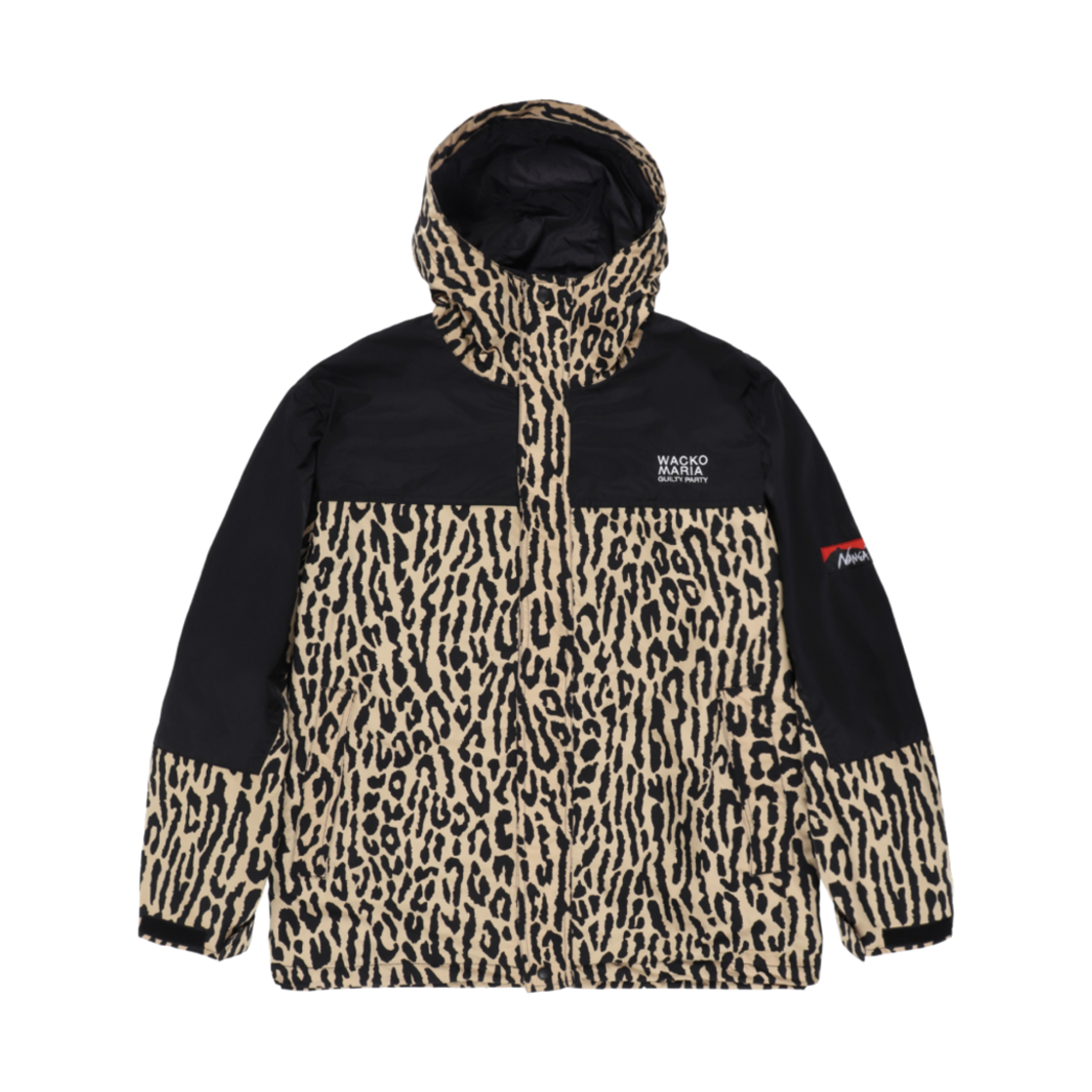 23SS-WMO-NA03 Wacko Maria x Nanga Leopard Mountain Parka Beige