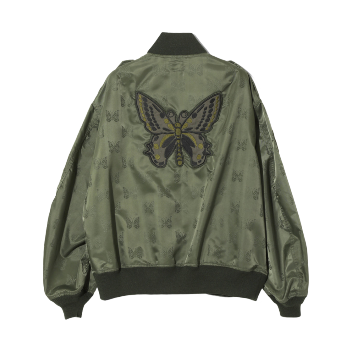 니들스 L2-B 자켓 빠삐용 자카드 사틴 올리브(Needles L2-B Jacket Papillon JQ. Sateen Olive) - 2