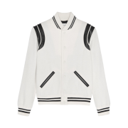 Saint Laurent Teddy Jacket in Wool Naturel